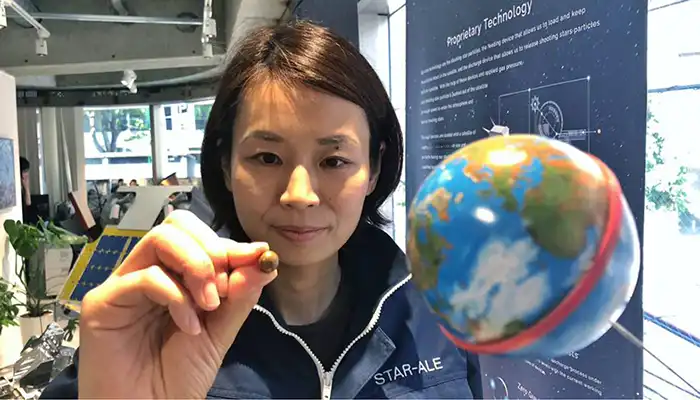 Lena Okajima CEO de Astro Live Experiences, desarrolladora de la primera lluvia de estrellas artificiales