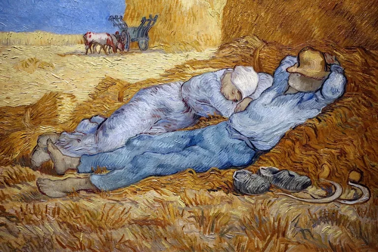 La siesta de Vincent van Gogh